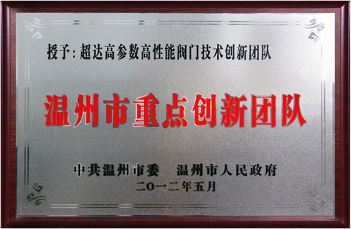 溫州市重點(diǎn)技術(shù)創(chuàng)新團(tuán)隊(duì)