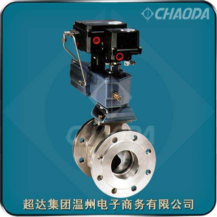 法蘭連接氣動V型球閥